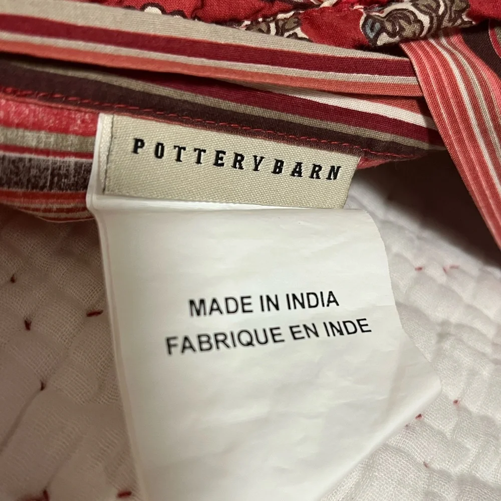 Pottery barn standard pillow sham